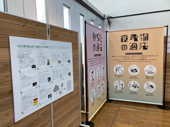 写真4　日本企業による途上国での適応ビジネス事例を紹介するパネルを展示しました。