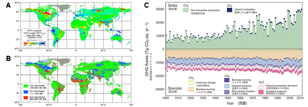 温暖化影響と生態系サービスの変化（図）